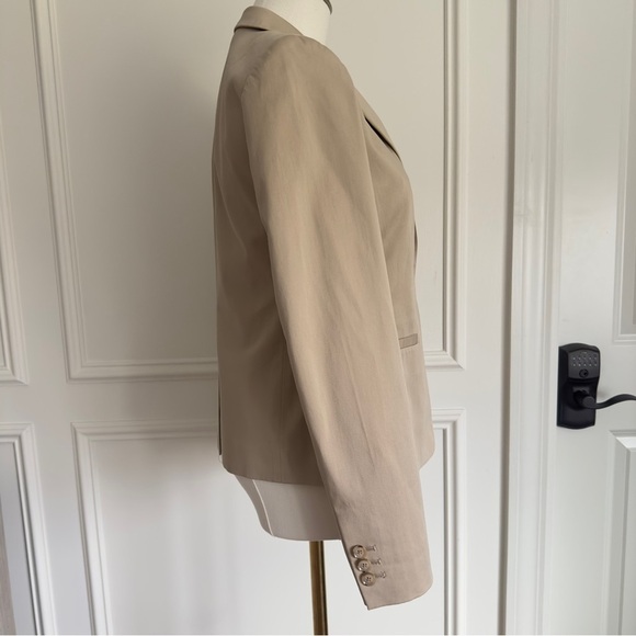 Banana Republic Women's Blazer Jacket Beige Single Button Size 0 - Picture 3 of 10